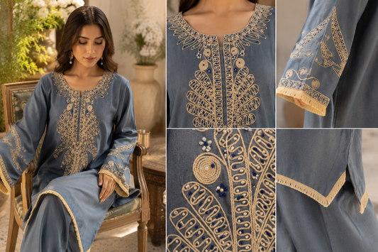 Azure Heirloom Co-ord