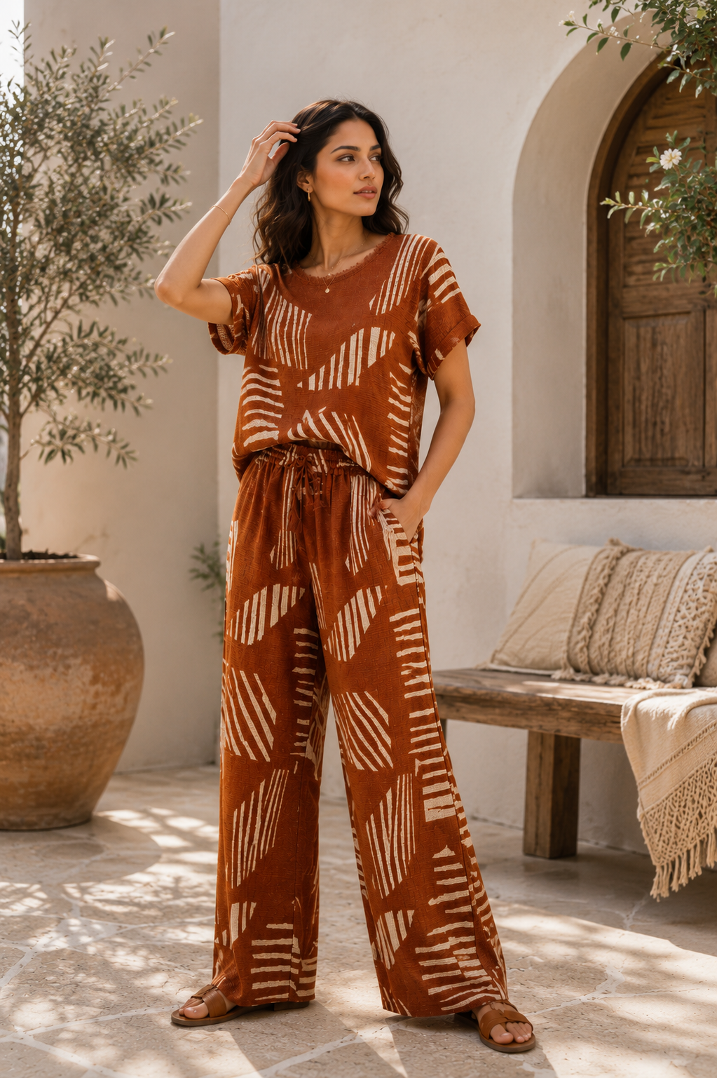 Terracotta Weave Co-ord