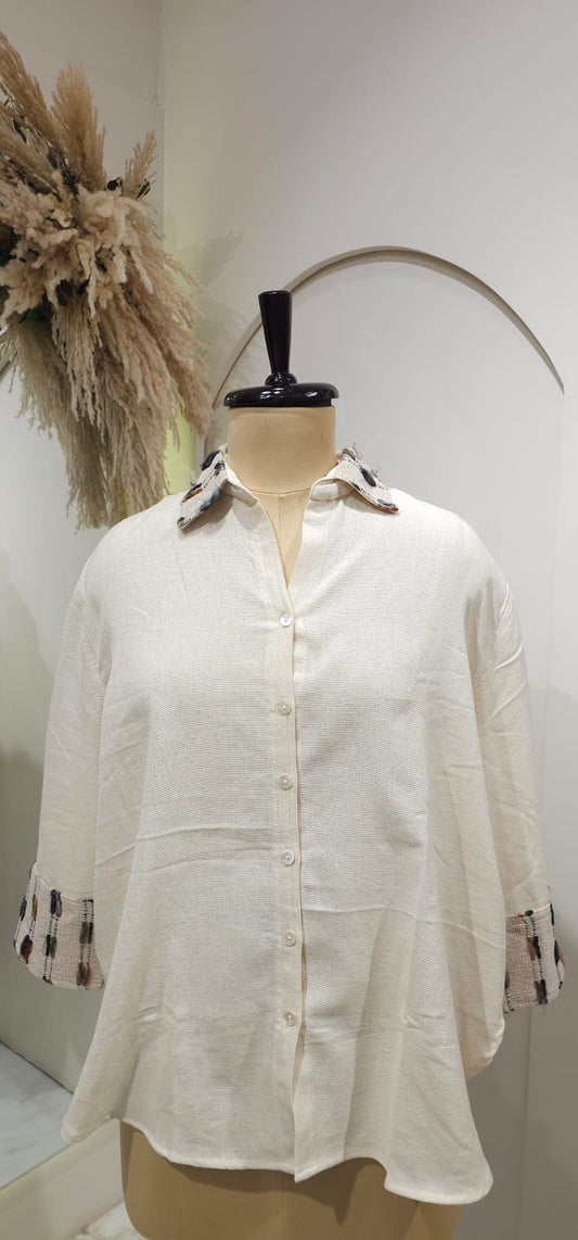 Ivory Handloom Shirt