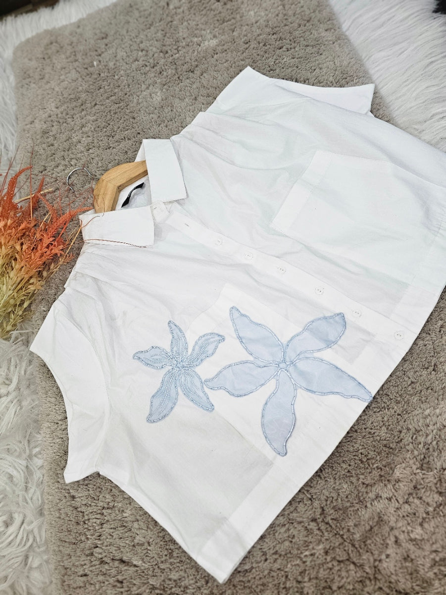Short Sleeve embroided Shirt