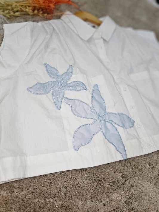 Short Sleeve embroided Shirt