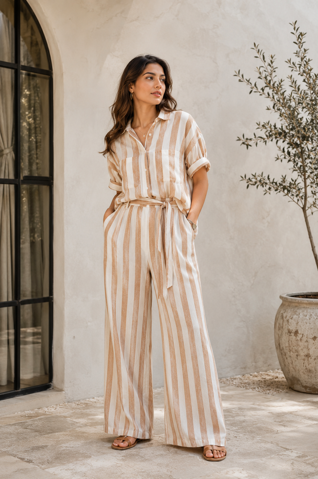 Sand Stripe Co-ord