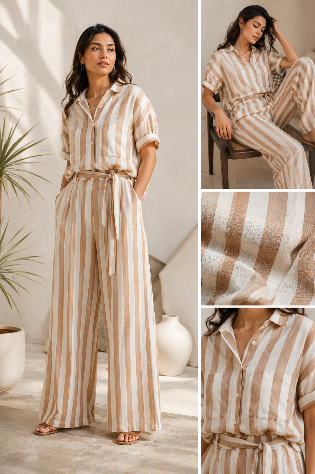 Sand Stripe Co-ord