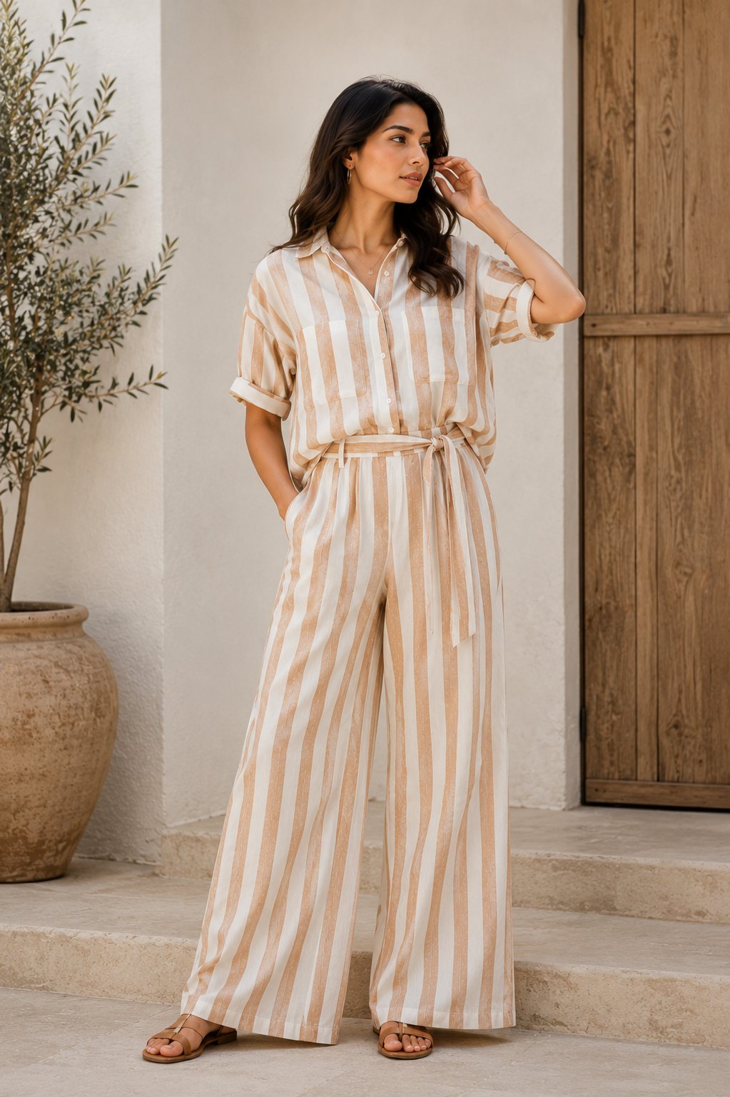 Sand Stripe Co-ord