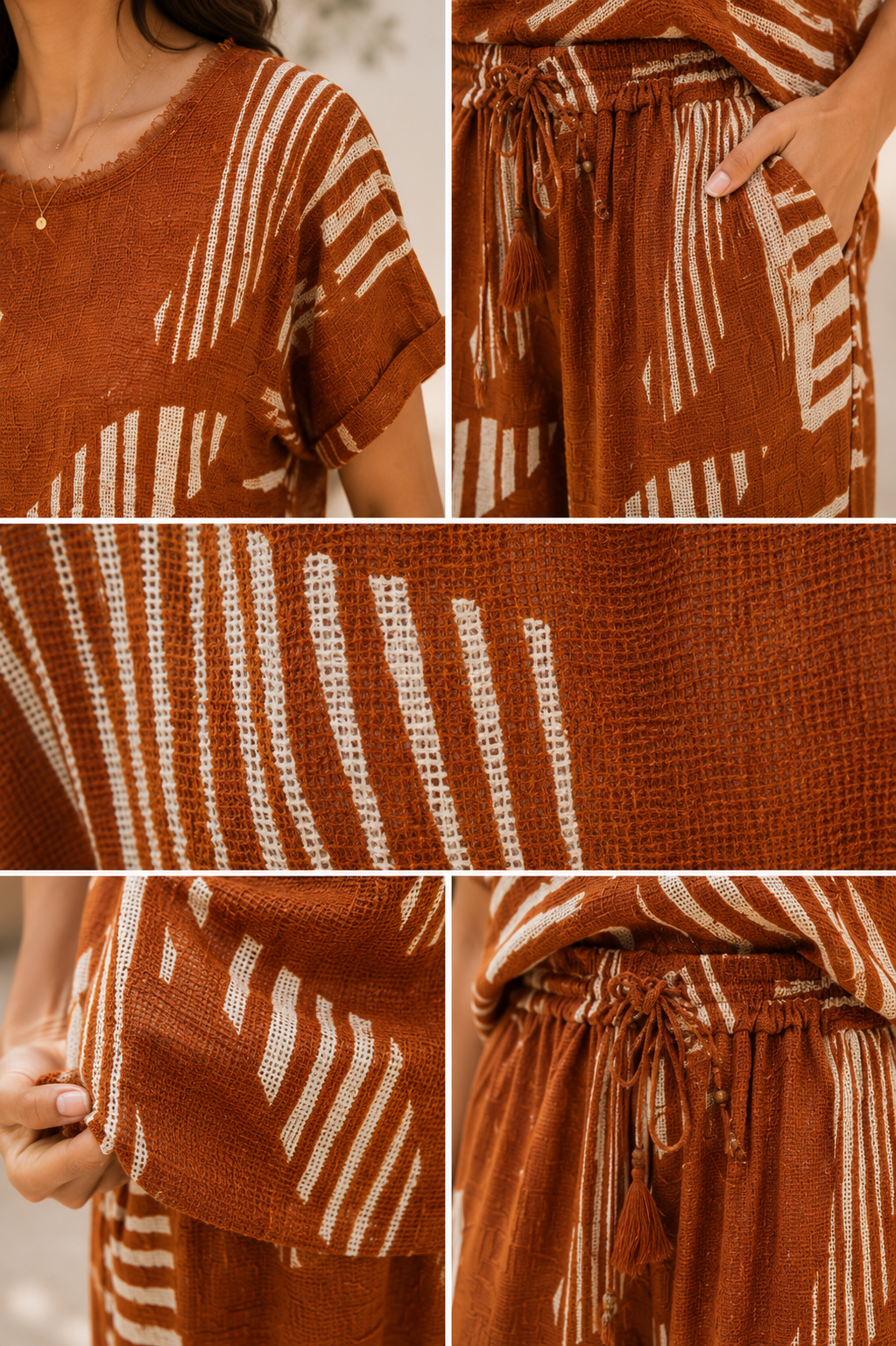 Terracotta Weave Co-ord