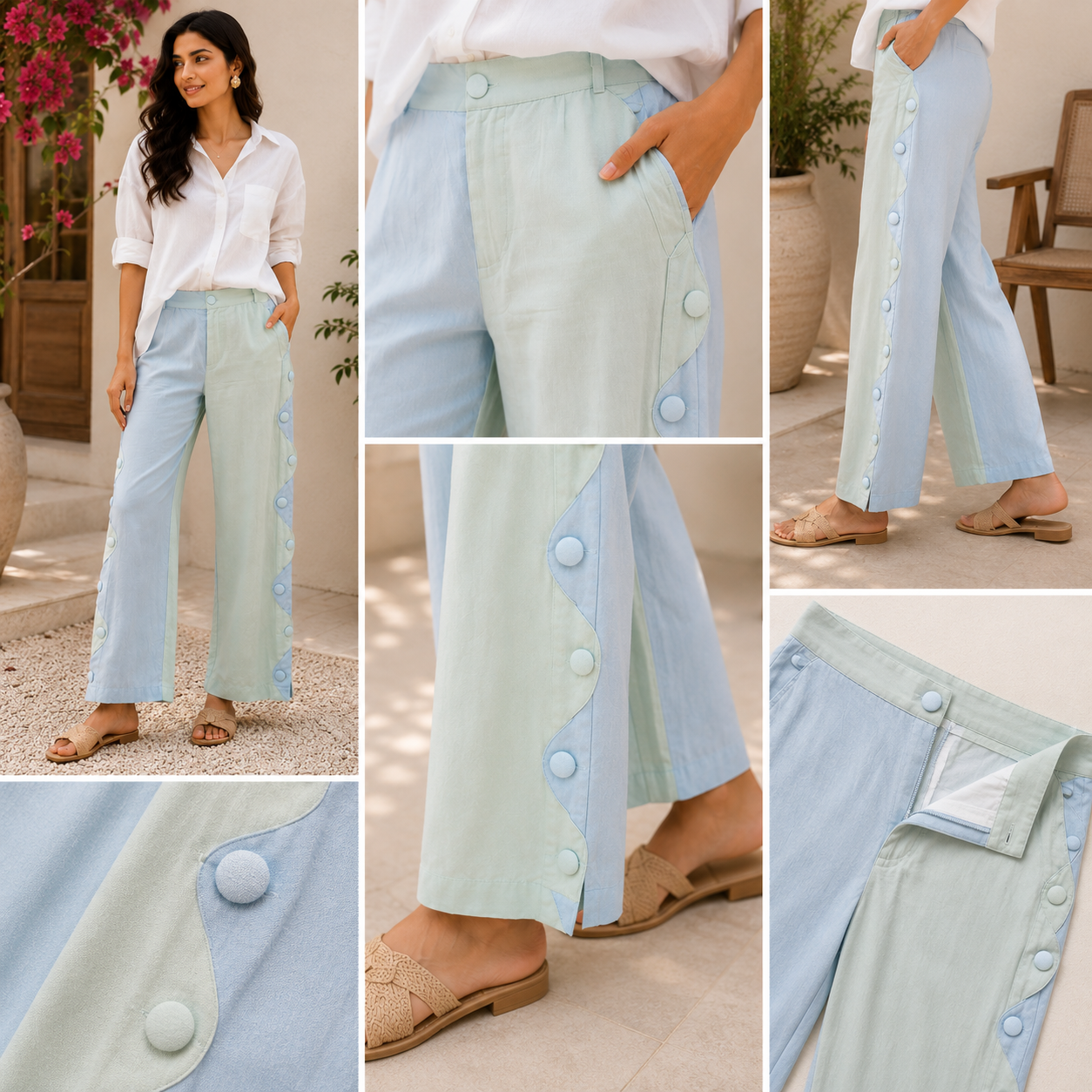 Seafoam Cascade Pants
