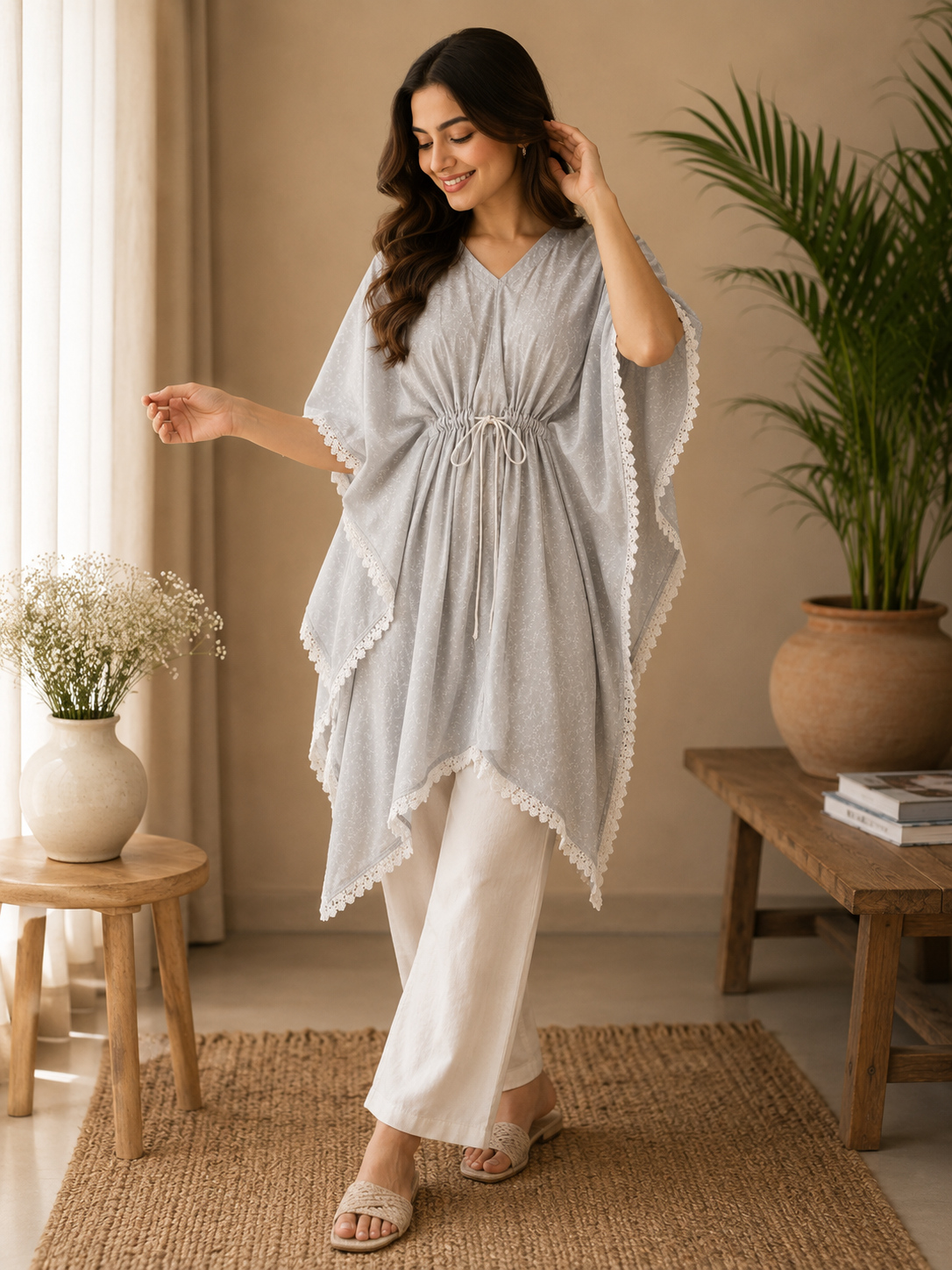 El_Plutus Luxe: Breeze Kaftan