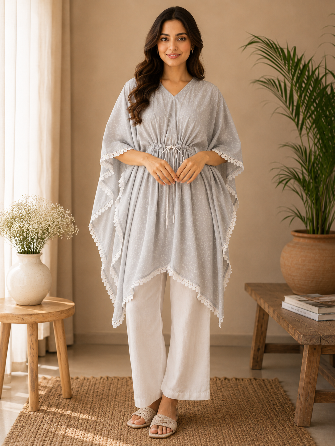El_Plutus Luxe: Breeze Kaftan