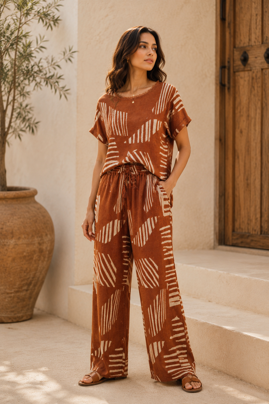 Terracotta Weave Co-ord
