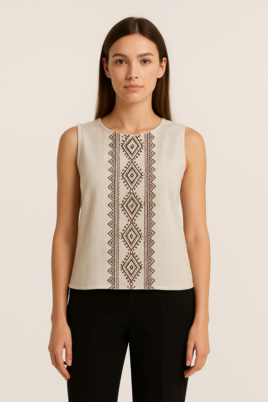 Tribal Rhythm Crop Top