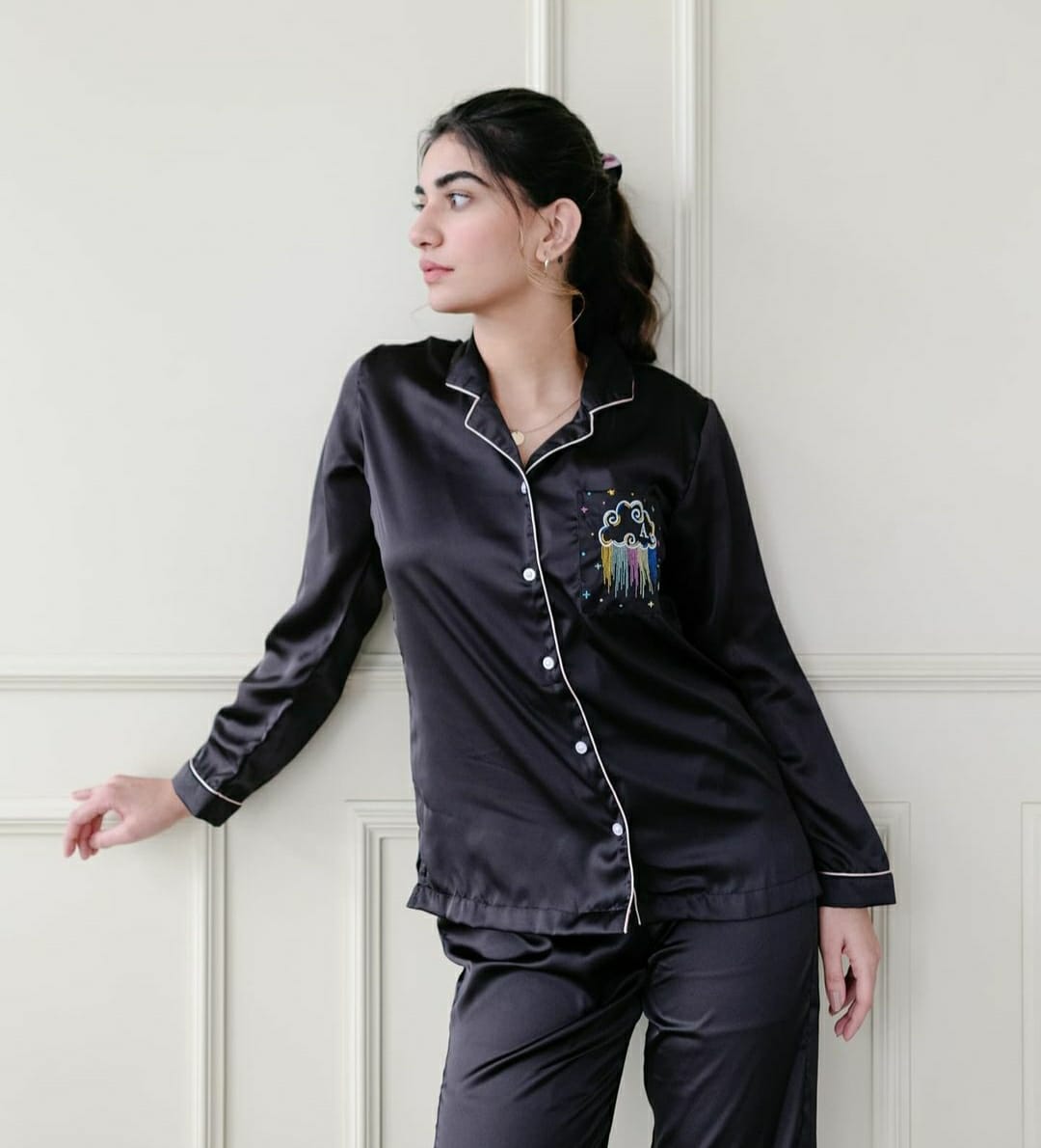 Midnight Drizzle – Luxe Sleepwear